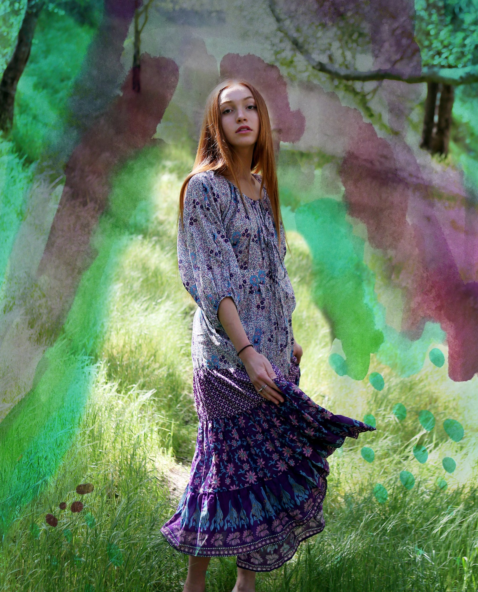 Purple Sage Bloom Dress Purple Sage Bloom Dress